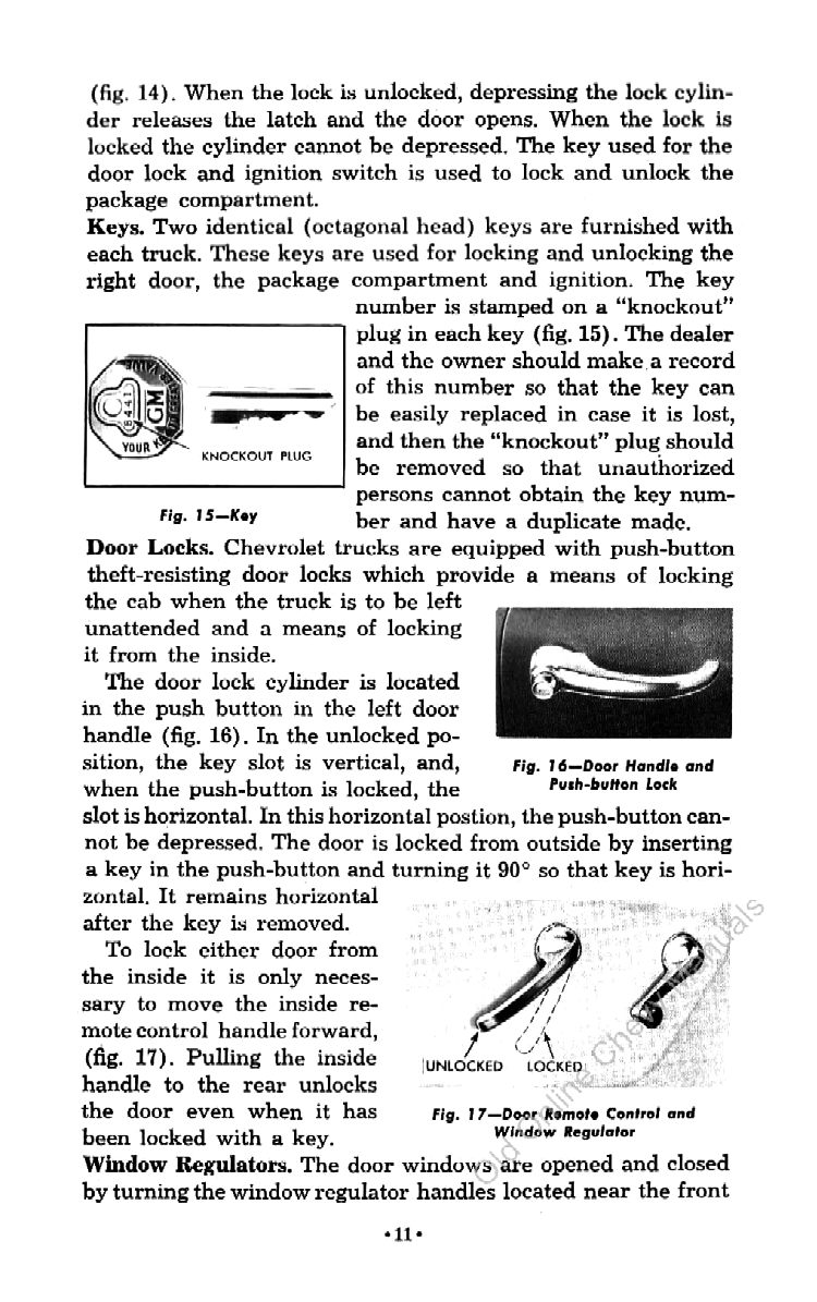 1959 Chevrolet Truck Operators Manual Page 26